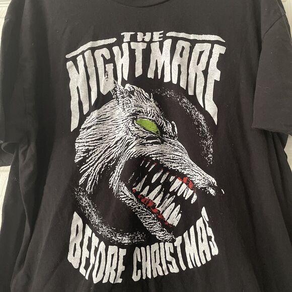 Nightmare Before Christmas Mens Disney T Shirt Size XXL Movie Monster Black - Picture 2 of 8